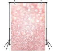 LYWYGG 5x7FT Rosa Punto Luce Bokeh Sfondo Foto Sfondo Festa di Compleanno Sfondo Arte Tessuto Sfondo Neonato Fotografia Fotografia Puntelli Foto Sfondo Baby Shower Foto CP-126
