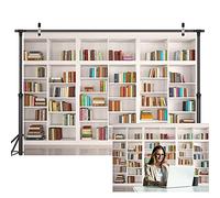 LYWYGG 7x5FT Libreria Fondale Sfondo per Ufficio e Video Conferenza - Vintage Party CP-259