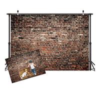 LYWYGG 7x5FT Sfondo marrone muro di mattoni Sfondo vinile Sfondo festa di famiglia Sfondo festa di compleanno Sfondo fotografico Sfondo studio Sfondo muro di mattoni Sfondo piccolo video CP-312