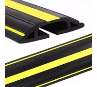 LYXBKSW Dossi Artificiali a 3 Canali per Strada, Pedane Passacavo per Cavi sul Pavimento, Facili da Srotolare, per Garage(1m/3.3ft)