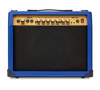 LyxPro Amplificatore per chitarra elettrica da 40 Watt | Combo amplificatore da studio a stato solido con altoparlante da 8" 4 Ohm, controlli EQ personalizzati, Drive, Delay, ingressi