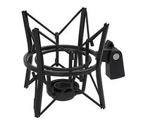 LyxPro Studio MKS-1B - Supporto antivibrazione con design “ragno” per microfoni da studio a condensatore - Nero