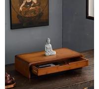 LYXWGRZD Altare Buddista, Tavolo Puja con Supporto in Bambù e Cassetto, Piccoli Tavoli da Meditazione, Adatti per Statue di Buddha, Rituali(40cm/16'')