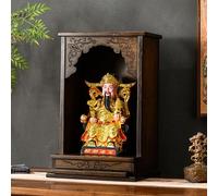 LYXWGRZD Mensola per Altare Buddha in Bambù con Vassoio Estraibile, Può Essere Appeso o Posizionato Sulla Scrivania, Altar Meditazion(30cm/12'',Desktop style)
