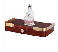 LYXWGRZD Mensola per Altare Del Buddha in Legno da Parete con Cassetto, Piccolo Tavolo per Altare, Vetrina per Statue Cinesi Feng Shui per Piccoli Spazi(Red,42cm/16.5'')