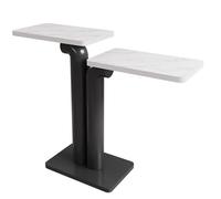 LYXWGRZD Tavolo Consolle, Tavolo d'ingresso Stretto con Struttura in Metallo, Tavolino d'accento in Marmo Contemporaneo, Tavolino Dietro Il Divano, for Ingresso Del Corridoio Del Soggiorno(Black)