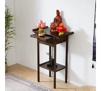 LYXWGRZD Tavolo da Meditazione in Bambù, Altare per Santuario con Piastra Estraibile e Contenitore, Santuario per Meditazione Personale per Santuari(101cm/29.7'')