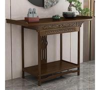 LYXWGRZD Tavolo da Meditazione, Tavolo Tributo con Piattaforma per Buddha, con Cassetto e Spazio di Archiviazione, Espositore per Statue di Buddha(80cm/31.5'')