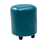 LYXXJRYBHD Poggiapiedi Rotondo, Piccolo Pouf Imbottito, Poggiapiedi Multiuso, Design Compatto e Leggero, per Soggiorno e Camera da Letto(Blue,Large)