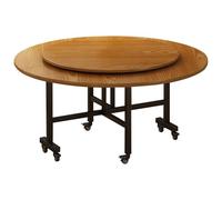 LYXXJRYBHD Tavolo da Pranzo Pieghevole con Vassoio Girevole, Tavolo Cucina Salvaspazio con Ruote, Tavoloes da Pranzo Mobile per Spazi Piccoli, Pratico e Versatile(Natural,47.2x29.5in/120x75cm)