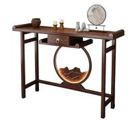 LYXXJRYBHD Tavolo per Altare Multifunzionale, Armadio per Altare con Cassetto e Luce LED, Tavolo di Preghiera per Casa, Tempio, Soggiorno, Rituali Quotidiani(47.2x13.7x35.4in/120x35x90cm)