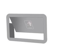 LYXXW Copertura per Immondizia Ad Incasso Laterale Coperchio in Acciaio Inossidabile Altalena Bilanciata Scivolo per Rifiuti per Immondizia in Foglia Di Loto Copertura,23cm