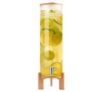LYXXW Distributore Bevande per Feste, Distributore di Bevande in Vetro da 2,1 Galloni con Rubinetto e Supporto, Grande Distributore di Acqua, Barattolo di tè Freddo per Bar Riunioni,11L