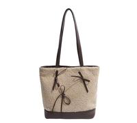 LYXYGMV Borsa a tracolla in peluche da donna, regolabile, zaino soffice con tasca interna, for lavoro e viaggi Per L'autunno e L'inverno