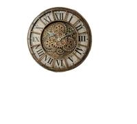 LYXYGMV Orologio da parete con ingranaggi in movimento 46 cm, grande, stile industriale, steampunk, decorazione for la casa, al quarzo Per Soggiorno, Camera da Letto(Color1)