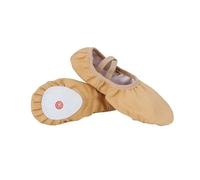 LYXYGMV Scarpe da ballo con lacci gratuite, morbide, traspiranti, adatte alla pelle di bambini e donne, for la pratica del balletto Per Esercitazioni o Spettacoli di Danza(Khaki,35in23.5CM)