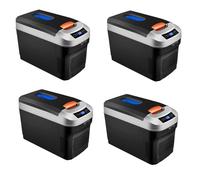 Lyy - 8866 10L Mini Frigo Portatile Frigo Congelatore 12V / 220V-240V Auto Frigo Cooler Box Doppio Uso Caldo/Freddo IceBox Piccolo congelatore, Campeggio (Black-10L-A)