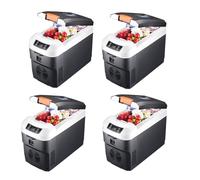 Lyy - 8866 Frigo Riflettore Congelatore Ghiaccio 12 V/220 V-240 V per auto frigorifero auto Cooler Box doppio uso caldo/freddo portatile Ice Box piccolo congelatore, campeggio (Black-10 L-B)