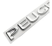 LYYMX Emblema Badge per Peugeot 107 206 207 208 308 307 407 508 2008 3008, Stemmi Adesivi per Auto Lettere di Emblema dell'auto, Distintivo Logo Emblema Adesivi Auto Decorare,A