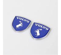 LYYMX Emblema Badge per Volvo 3D, Stemmi Adesivi per Auto Lettere di Emblema dell'auto, Distintivo Logo Emblema Adesivi Auto Decorare,A Blue
