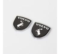 LYYMX Emblema Badge per Volvo 3D, Stemmi Adesivi per Auto Lettere di Emblema dell'auto, Distintivo Logo Emblema Adesivi Auto Decorare,C Black