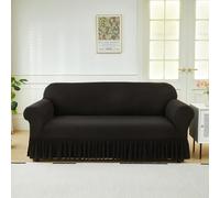 LYZIDEBAE Fodera per Divano Elasticizzata con Gonna A Balze, Copridivani Universali all-Inclusive Protezione per Mobili Traspirante Lavabile Facile da Montare per Soggiorno,5,1 Seater