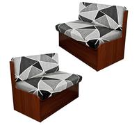LYZIDEBAE Fodere per Cuscini per Dinette per Camper Stampate Copri Cuscini per Camper Fodera per Cuscino per Divano di Ricambio Coprisedili per Panca per Camper Lavabile,4,Set of 2