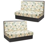 LYZIDEBAE Fodere per Cuscini per Dinette RV, Fodere per Cuscini per Camper Estensibili Stampate, Fodere per Cuscini per Camper, Coprisedili per Dinette per Camper per Panca per Camper,1,Set of 2