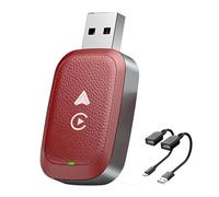 LYZPD Adattatore CarPlay Wireless per Vauxhall Adam 2016 2017 2018 2019 2020, Plug & Play, Connessione Automatica Rapida, Convertitore CarPlay Wireless 2 in 1,Retro Red