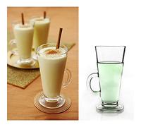 LyzqxHL Bicchieri, 1 bicchiere in vetro isolante da 9,8 oz/280 ml - Tazza trasparente a pareti spesse for caffè, latte, caffè irlandese, latte, bevande fredde e dessert(280ml)