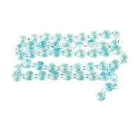 LyzqxHL Cristalli for lampadari, prismi di Cristallo for lampadari, Pendenti da 5 Metri, ghirlande di Perline di Vetro sospese, Parti di Ricambio for lampade di Illuminazione(Aquamarine)