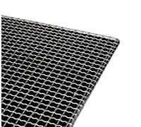 LyzqxHL Griglie for Barbecue quadrate in Acciaio Inox 304, griglia in Rete Metallica, griglia for Cottura al Carbonio, Barbecue, 47 Misure(37x16cm)