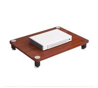 LyzqxHL Mensola for giradischi, mobiletto portaoggetti a torre, supporto audio-video moderno, mobiletto stereo in legno a 1/2/3/4 ripiani(Red,1 Tier)