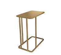 LyzqxHL Piccola scrivania, tavolino a forma di C, tavolini laterali in metallo con ripiano portaoggetti aperto, scrivanie quadrate for salotto o sala lettura, balcone