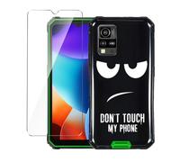 LYZXMY Cover per Blackview BV4800 Pro/BV4800 SE(6.56") Nero Custodia + 1 Pezzi Pellicola Protettiva in Vetro Temperato, Ultra Sottile in Silicone Protettivo Bumper TPU Morbido Gel Case-DUO5