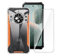 LYZXMY Cover per Cubot KingKong Ace 3 (6.58") Trasparente + 1 x Pellicola Protettiva in Vetro Temperato - Morbido Silicone Custodia Protettivo TPU Gel Case