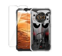 LYZXMY Cover per CUBOT Kingkong AX(6.58") Trasparente Custodia + 1 Pezzi Pellicola Protettiva in Vetro Temperato, Ultra Sottile in Silicone Protettivo Bumper TPU Morbido Gel Case-DUO5