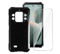LYZXMY Cover per Cubot KingKong Star 2 (6.72") + 1 x Pellicola Protettiva in Vetro Temperato - Nero Morbido Silicone Custodia Protettivo TPU Gel Case