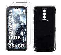 LYZXMY Cover per Doogee Blade 10 Pro(6.56") Nero Custodia + 2 Pezzi Pellicola Protettiva in Vetro Temperato, Ultra Sottile in Silicone Protettivo Bumper TPU Morbido Gel Case