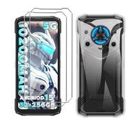 LYZXMY Cover per Doogee Blade 20 Play(6.6") Trasparente Custodia + 2 Pezzi Pellicola Protettiva in Vetro Temperato, Ultra Sottile in Silicone Protettivo Bumper TPU Morbido Gel Case