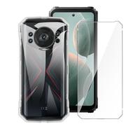 LYZXMY Cover per Doogee S Cyber (6.5") Trasparente + 1 x Pellicola Protettiva in Vetro Temperato - Morbido Silicone Custodia Protettivo TPU Gel Case