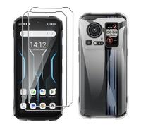 LYZXMY Cover per Hotwav Cyber 16 Pro(6.6") Trasparente Custodia + 2 Pezzi Pellicola Protettiva in Vetro Temperato, Ultra Sottile in Silicone Protettivo Bumper TPU Morbido Gel Case