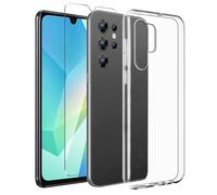 LYZXMY Cover per Oukitel C61/Oukitel C61 Pro (6.88") Trasparente + 1 x Pellicola Protettiva in Vetro Temperato - Morbido Silicone Custodia Protettivo TPU Gel Case
