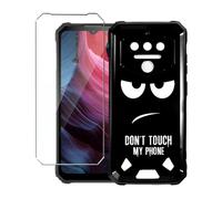 LYZXMY Cover per OUKITEL WP23 Plus(6.52") Nero Custodia + 1 Pezzi Pellicola Protettiva in Vetro Temperato, Ultra Sottile in Silicone Protettivo Bumper TPU Morbido Gel Case-DUO5