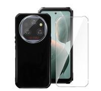 LYZXMY Cover per Oukitel WP39 (6.6") + 1 x Pellicola Protettiva in Vetro Temperato - Nero Morbido Silicone Custodia Protettivo TPU Gel Case