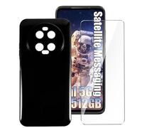 LYZXMY Cover per Ulefone Armor 23 Ultra (6.78") + 1 x Pellicola Protettiva in Vetro Temperato - Nero Morbido Silicone Custodia Protettivo TPU Gel Case