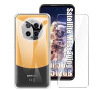 LYZXMY Cover per Ulefone Armor 23 Ultra (6.78") Trasparente + 1 x Pellicola Protettiva in Vetro Temperato - Morbido Silicone Custodia Protettivo TPU Gel Case