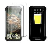 LYZXMY Cover per Unihertz 8849 Tank 3 Pro(6.79") Nero Custodia + 2 Pezzi Pellicola Protettiva in Vetro Temperato, Ultra Sottile in Silicone Protettivo Bumper TPU Morbido Gel Case