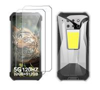 LYZXMY Cover per Unihertz 8849 Tank 3 Pro(6.79") Trasparente Custodia + 2 Pezzi Pellicola Protettiva in Vetro Temperato, Ultra Sottile in Silicone Protettivo Bumper TPU Morbido Gel Case