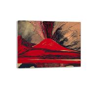 LZ6J8C9 Famosa arte della parete. Andy Warhal Riproduzione di dipinti famosi. Quadro su tela con cornice di Warhol per decorazioni per la casa. (Vesuvius, 1985) 80x60cm InnerFrame